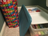 Lot of Assorted Themed Gift Wrap & Bowes w/Tote