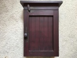 Burgundy Hand Made Wall Cabinet