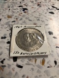 1-1960 10 Peso 150 Anniversary War of Independence Silver Coin