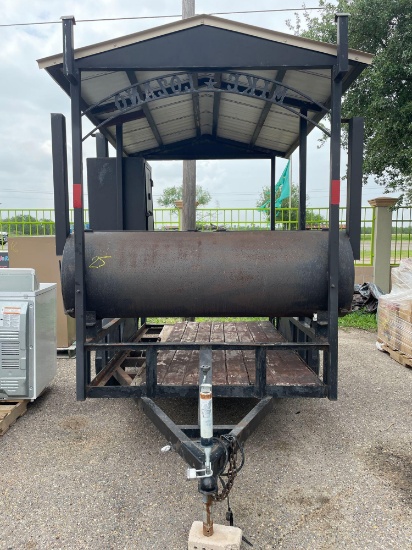 Travel BBQ Pit With Trailer