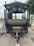 Travel BBQ Pit With Trailer