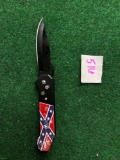 Rebel Flag Printed Folding Knife
