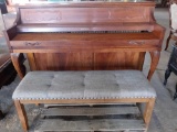 Baldwin Antique Piano With Bench Chair