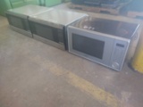 2 Panasonic Microwaves, 1 Sharp Micriwave