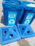 Rycle Bins, Foot Pedal Sealer & Plastic Cooler With Wheels
