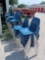 Metal Blue Chairs