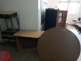 Round Table & (4) Small Student Desk