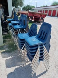 Metal Blue Chairs