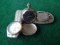 Silver Belt Buckle, Timex Watch Churchhill Pocket Watch