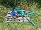 Chair, Metal Poles, 2 Steel Pipes