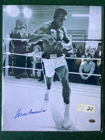 Muhammad Ali signed 11x14 photo matted