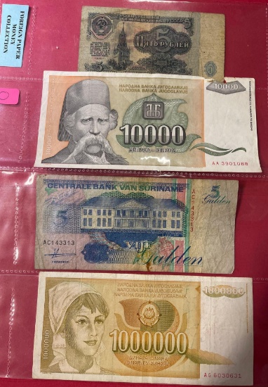 Foreign Paper Money Collection