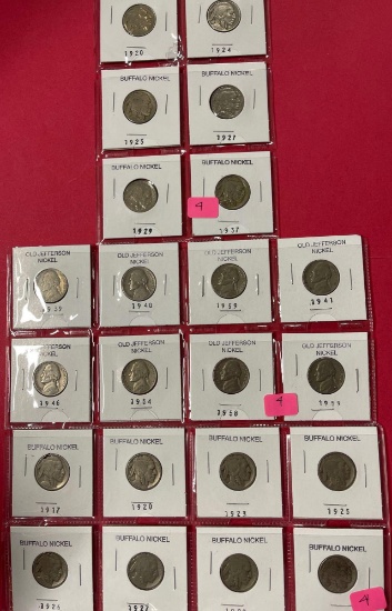 Buffalo Nickels & Old Jefferson Nickels