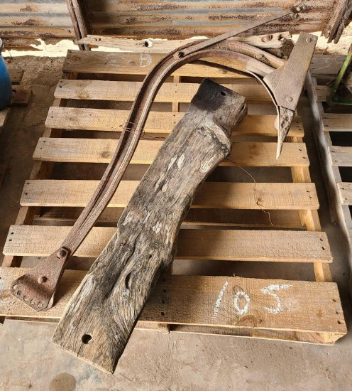 Vintage Plow, Wooden Swing