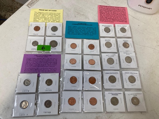 Proof Set of Coins, Uncirculated Roosevelt Dimes, Westward Journey Nickel Series & Medallions