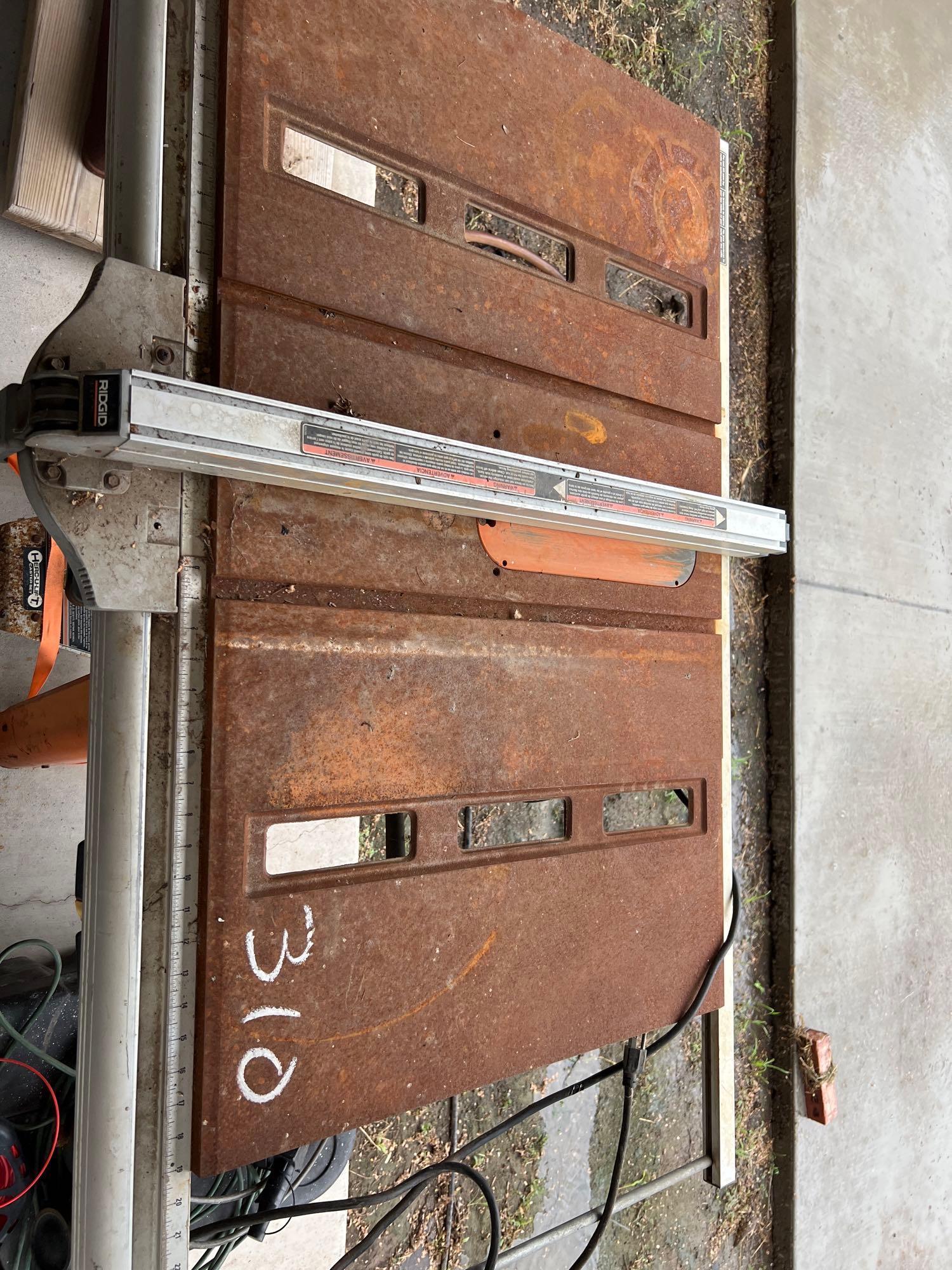 Ridgid TS 3660 Table Saw Proxibid