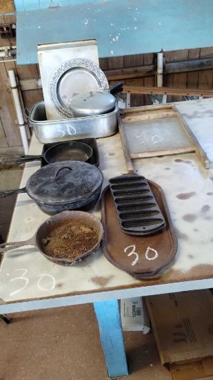 Presto Cooker, Wiltonarmetale Serving Platter, Cast Iron Pots & Pans, Washboard