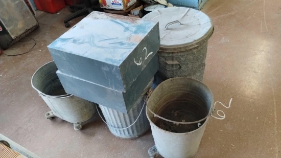 Trash Can, Mop Buckets, Wash Bin, Index Card Drawers