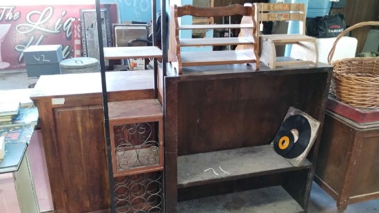 Dresser, Wine. Rack, Shelve, LP Records, Decor