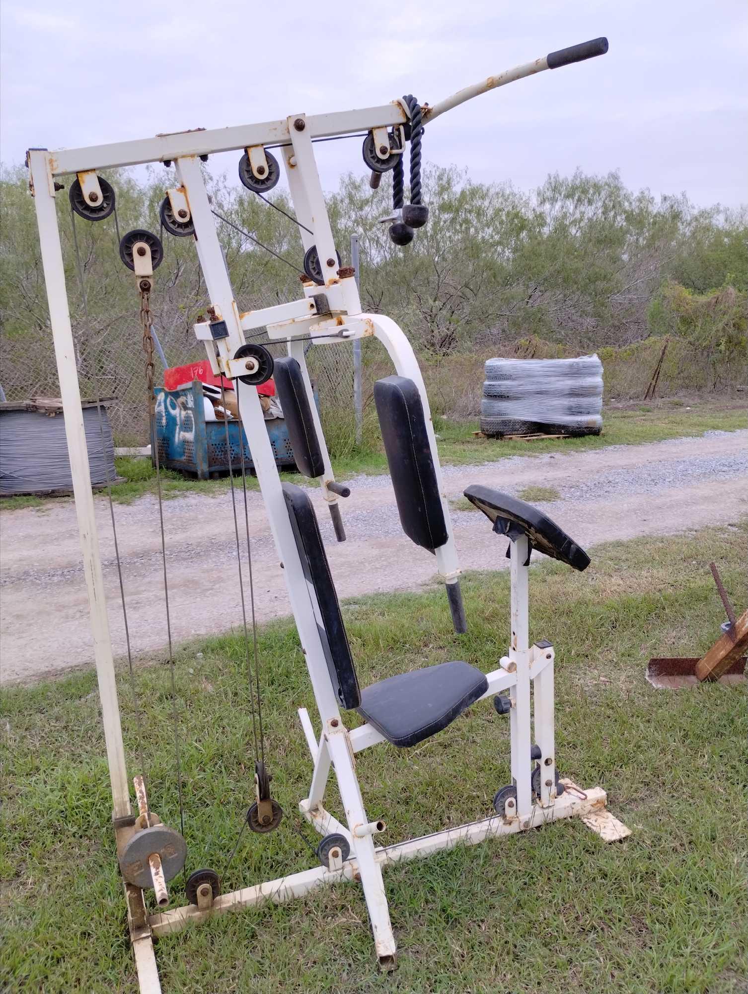 Powerhouse Olympic plate loaded home gym Proxibid