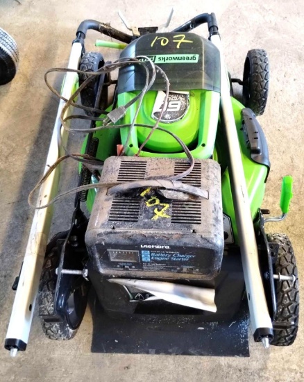 Greenworks Lawnmower, Diehard Battery Charger