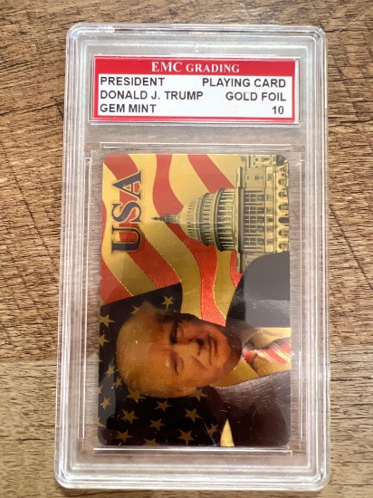 Donald J. Trump Gem 10 Graded Card Foil