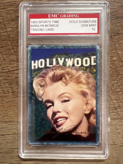 Marilyn Monroe Gem 10 Graded Card Gold Signature