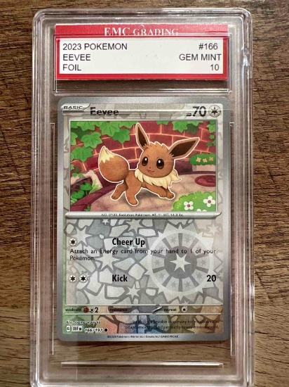 Pokemon Eevee Gem Graded Card Foil