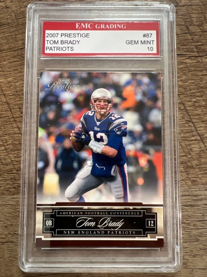 Tom Brady Gem 10 Graded Card Patriots