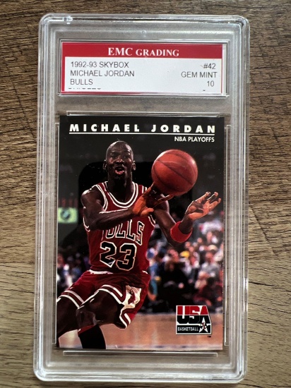 Michael Jordan Gem 10 Graded Card Bulls