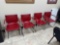 6 Red Office Chairs