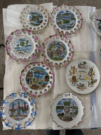 Souvenir Glass Plates