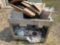 Serving Cart, Bunn Coffee Maker, Lids, Dispenser