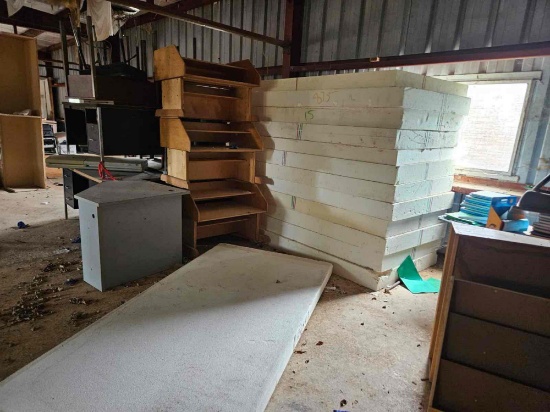 Insulation Panels, Desks, Tables, Printers , Electronics, Easels, Doors & classroom Furniture