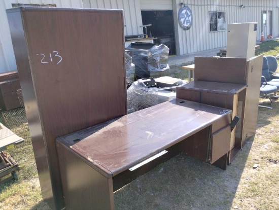 Desk, Bookcase, Cabinet