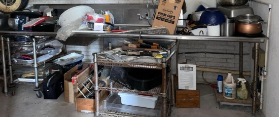 Kitchen Utensils, Rolling Rack, Cutting Board, Foam Cups, Racks, Propane Heater