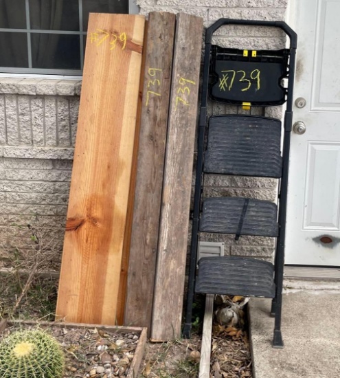 Wood boards & Ladder