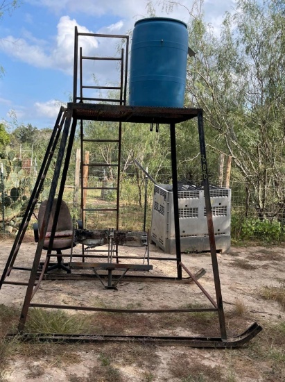 Deer Blind Skid, Feeder