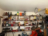 Shelves with Hardware, PVC, Tools