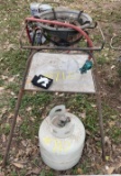 Burner with table & Propane Tank