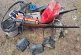 Wheelbarrow, Chucks, Tire, Extinguishers, and Hardware