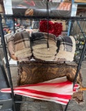 Blanket, Pillow, Umbrella, Rack & Grill Utensils