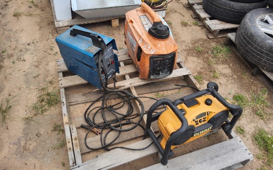 Generator, Welder, and Jobsite Radio