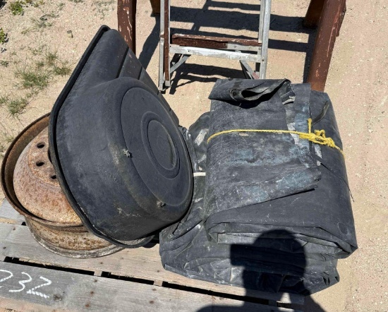 Tarps, Rim, and Oil Drain Pan