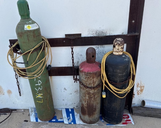 3 Cylinders for Oxygen and Acetylene