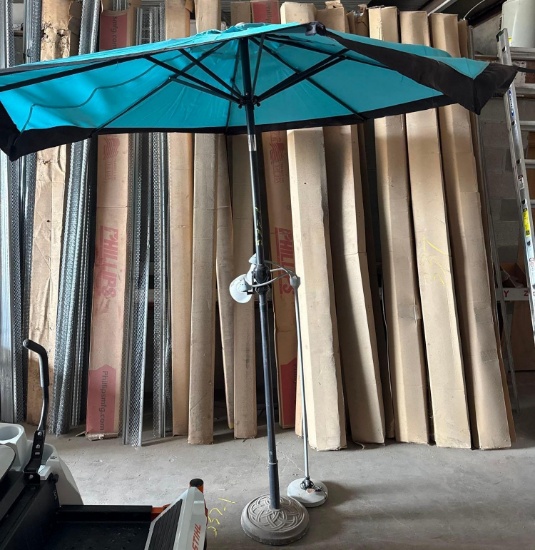 Umbrella and Stand Up Light