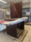 Cherry Table w/ Glass Top & Cherry Round Table w/ Glass Top