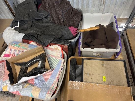 Picture Frames, Fishing Clothes, Blankets & Shoes