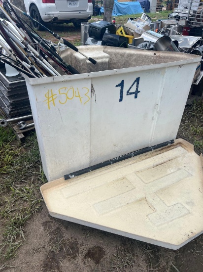 Fishing Poles, Containers & Metal Misc.