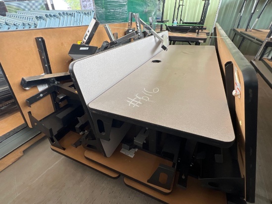 Virco Gray Adjustable Height Tables
